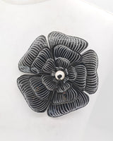 Large Plumeria Flower Brooch – Handmade Recycled Plastic Statement Jewellery