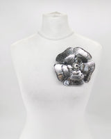 Large Plumeria Flower Brooch – Handmade Recycled Plastic Statement Jewellery