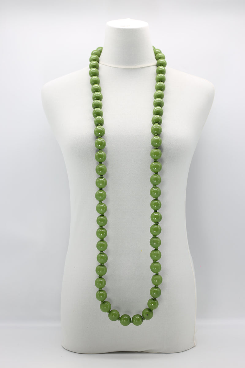 ROUND BEADS NECKLACE - 22MM HAND PAINTED - Jianhui London
