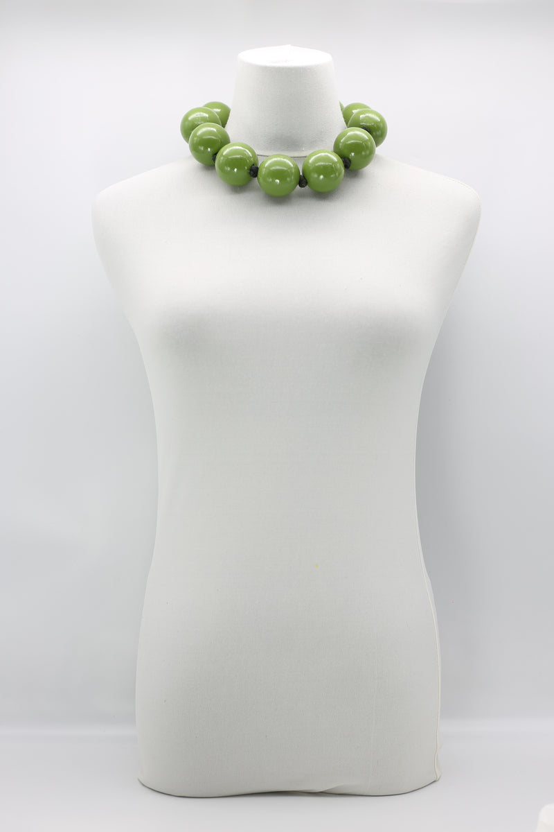 GIANT BEADS NECKLACES - SHORT - HAND PAINTED - Jianhui London