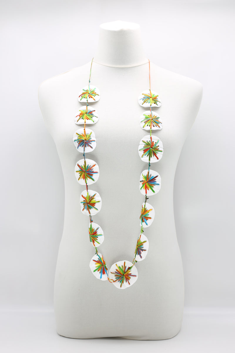 Thread On Round Recycled Plastic Necklace - Jianhui London