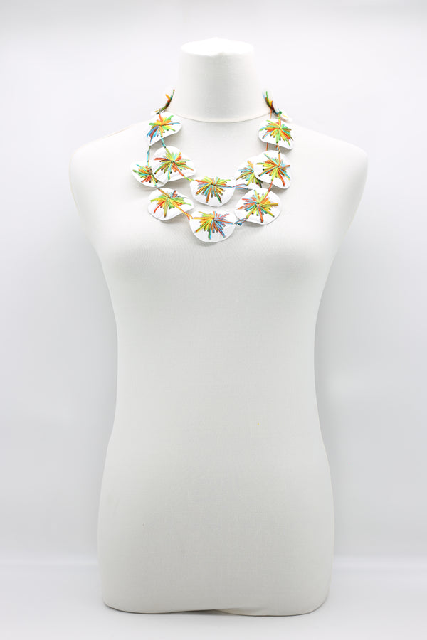 Thread On Round Recycled Plastic Necklace - Jianhui London