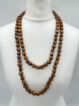 Faceted Wooden Beads Necklaces Set - Small