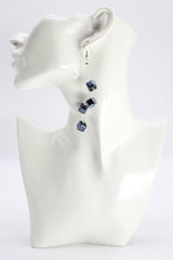 Handmade Crystal Dangle Earrings – Elegant Sparkling Drop Earrings for Wedding & Party - Big