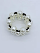 Classic Faux Pearl Statement Bracelet | Handmade Stretch Pearl Jewelry