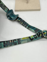 One-of-a-Kind Hand Painted Recycled Leather Bag – Artistic Crossbody Laptop Bag