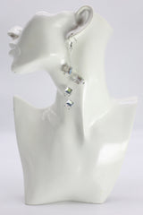 Handmade Crystal Dangle Earrings – Elegant Sparkling Drop Earrings for Wedding & Party - Big