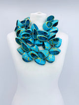 Jianhui London - Recycled Pangium Seed Shells Necklace | Eco-Friendly Bold Jewelry for Weddings & Events - Hand painted