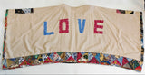 Recycled Fabric Quilted Kaftan – Handmade Cotton Summer Top with LOVE Patch Detail