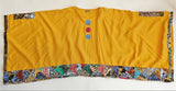 Recycled Fabric Quilted Kaftan – Handmade Cotton Summer Top with LOVE Patch Detail