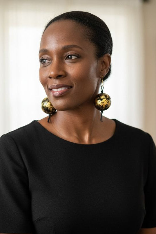 statement earrings for black dress Handmade – Recycled Ping Pong Ball Jewellery Size:36