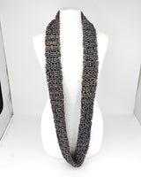 Hand Painted Pashmina Fishnet Infinity Scarf – Large Statement Necklace Scarf