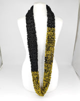 Hand Painted Pashmina Fishnet Infinity Scarf – Large Statement Necklace Scarf