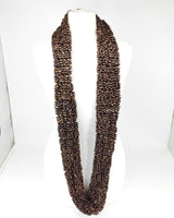 Hand Painted Pashmina Fishnet Infinity Scarf – Large Statement Necklace Scarf