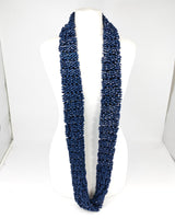 Hand Painted Pashmina Fishnet Infinity Scarf – Large Statement Necklace Scarf