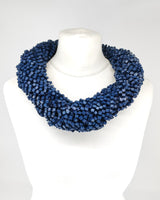 Hand Painted Pashmina Fishnet Infinity Scarf – Large Statement Necklace Scarf