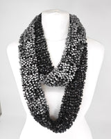 Hand Painted Pashmina Fishnet Infinity Scarf – Large Statement Necklace Scarf