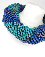 Hand Painted Pashmina Fishnet Infinity Scarf – Large Statement Necklace Scarf