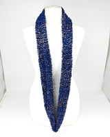 Hand Painted Pashmina Fishnet Infinity Scarf – Large Statement Necklace Scarf