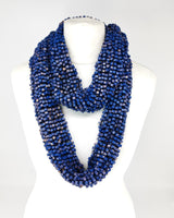 Hand Painted Pashmina Fishnet Infinity Scarf – Large Statement Necklace Scarf