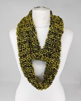 Hand Painted Pashmina Fishnet Infinity Scarf – Large Statement Necklace Scarf