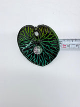 Coccoloba leaves Ring - handmade from recycled plastic water bottles