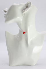 Handmade Single Crystal Dangle Earrings for Wedding & Party