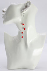 Handmade Crystal Dangle Earrings – Elegant Sparkling Drop Earrings for Wedding & Party - Small