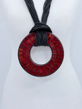 Boho Statement Mosaic Necklace or Round Bangle – Handmade Recycled Glass Art Jewelry - Medium