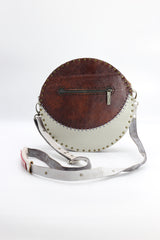 Hand Crafted Moon Cross Body Bag From Recycled Leather - Jianhui London
