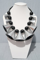 Handmade Cones from recycled wood necklace