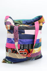 Reversable Handmade From Recycled Fabric Tote Bag - Jianhui London