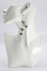 Handmade Crystal Dangle Earrings – Elegant Sparkling Drop Earrings for Wedding & Party - Big