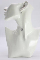 Handmade Single Crystal Dangle Earrings for Wedding & Party