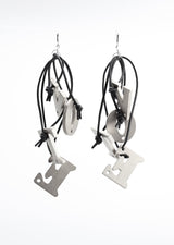 Handmade VOTE Statement Earrings – Recycled Wood Ethical Jewelry, Lightweight Bold Earrings