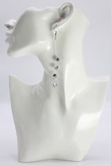 Handmade Crystal Dangle Earrings – Elegant Sparkling Drop Earrings for Wedding & Party - Small