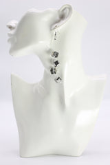 Handmade Crystal Dangle Earrings – Elegant Sparkling Drop Earrings for Wedding & Party - Big