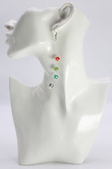 Handmade Crystal Dangle Earrings – Elegant Sparkling Drop Earrings for Wedding & Party - Small