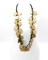 Wooden Squares on Cotton Cord - Short