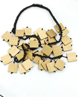 Wooden Squares on Cotton Cord - Short
