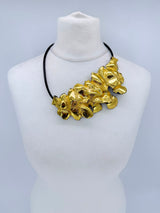 Water Drop Recycled Plastic Statement Necklace – Lightweight Contemporary Pendant