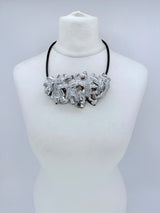 Water Drop Recycled Plastic Statement Necklace – Lightweight Contemporary Pendant