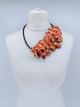 Water Drop Recycled Plastic Statement Necklace – Lightweight Contemporary Pendant