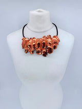 Water Drop Recycled Plastic Statement Necklace – Lightweight Contemporary Pendant