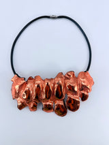 Water Drop Recycled Plastic Statement Necklace – Lightweight Contemporary Pendant