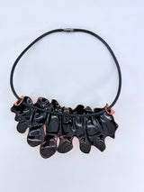 Water Drop Recycled Plastic Statement Necklace – Lightweight Contemporary Pendant