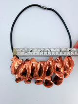 Water Drop Recycled Plastic Statement Necklace – Lightweight Contemporary Pendant