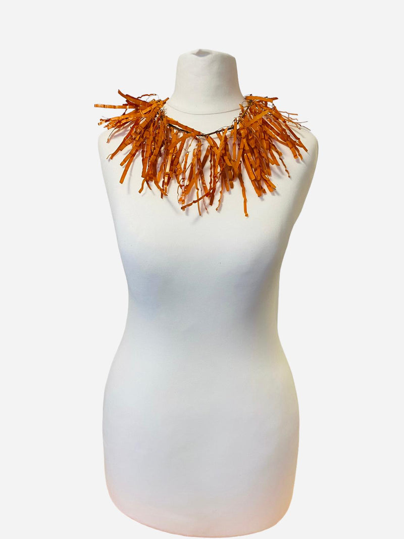 Jimi Hendrix Recycled Plastic Bottles Fringe Necklace - Short