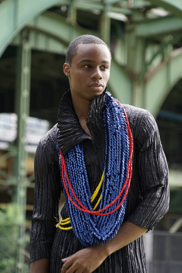 RECYCLED RUBBER LOOP SCARF BIG