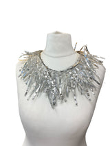 Jimi Hendrix Recycled Plastic Bottles Fringe Necklace - Short - Hand Gilded